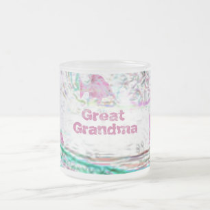 Taza De Cristal Esmerilado Gran abuela