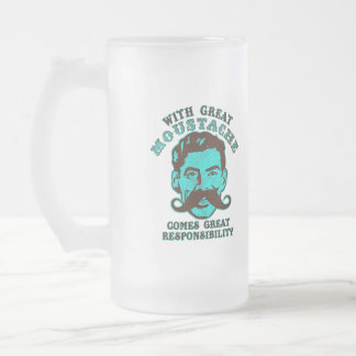 Taza De Cristal Esmerilado Gran bigote