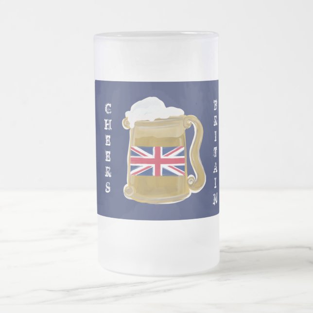TAZA DE CRISTAL ESMERILADO GRAN BRETAÑA (Centro)