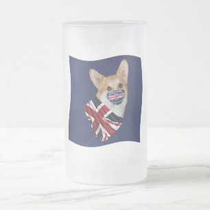 TAZA DE CRISTAL ESMERILADO GRAN BRETAÑA