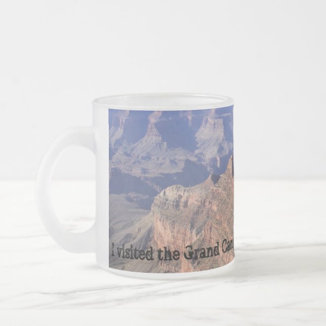 Taza De Cristal Esmerilado Gran Cañón Frosted Mug (Izquierda)