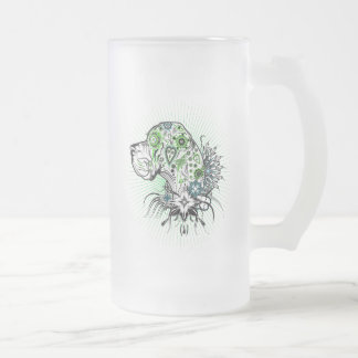 Taza De Cristal Esmerilado Gran Danés Greeny