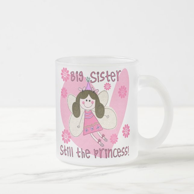 Taza De Cristal Esmerilado Gran Hermana aún la Princesa (Derecha)