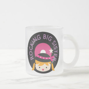 Taza De Cristal Esmerilado Gran Hermana de Rocking Blond