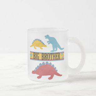 Taza De Cristal Esmerilado Gran Hermano de Dinosaurio