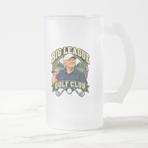 Taza De Cristal Esmerilado Gran Liga de Golf Club de Vidrio Esmerilado de Dos
