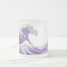 Taza De Cristal Esmerilado Gran Onda de vidrio esmerilado - púrpura