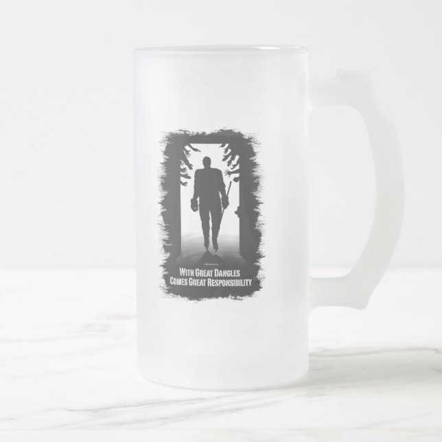Taza De Cristal Esmerilado Grande cuelga (el hockey) (Derecha)