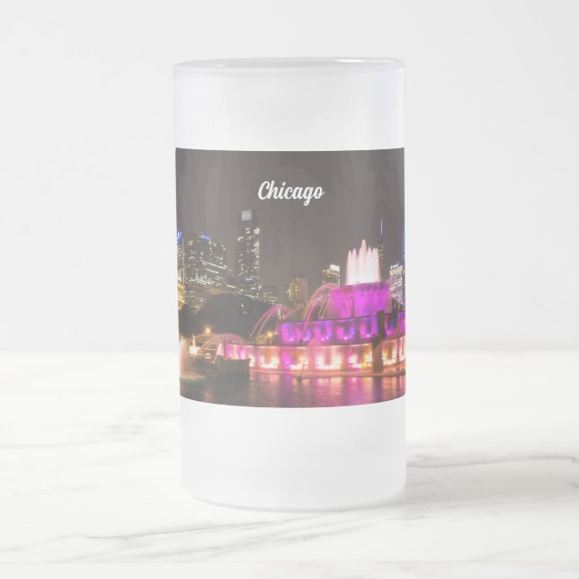 Taza De Cristal Esmerilado Grant Park Chicago Frosted Mug (Centro)
