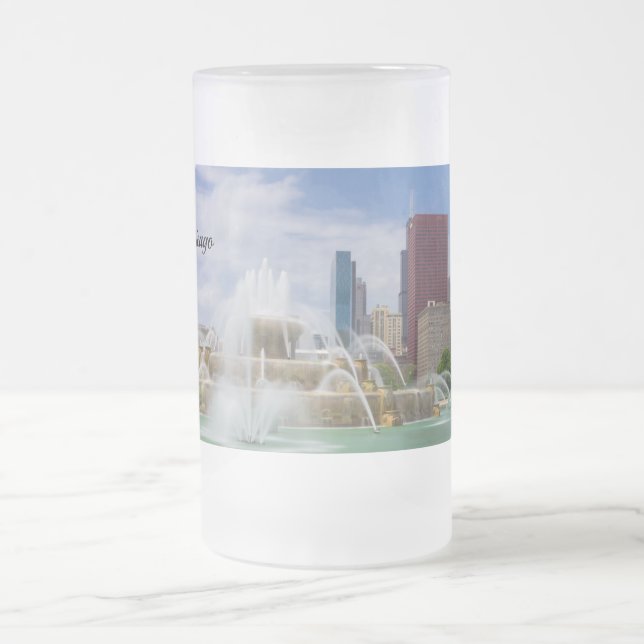 Taza De Cristal Esmerilado Grant Park City View Frost Mug (Centro)