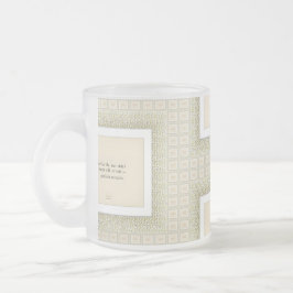Taza De Cristal Esmerilado Gratitud Permanece™: Amor y Presencia | Q Reflexiv