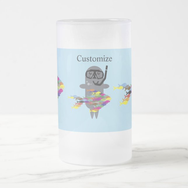 Taza De Cristal Esmerilado Gray Seal Thunder_Cove  (Centro)