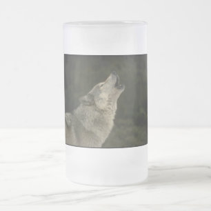 Taza De Cristal Esmerilado Gray Wolf
