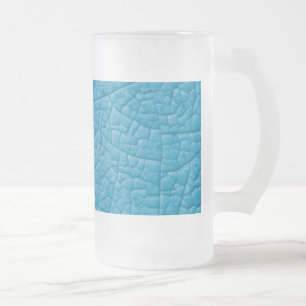 Taza De Cristal Esmerilado Grietas de piedra azul