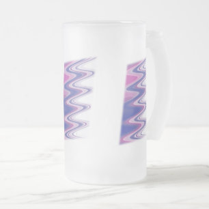 Taza De Cristal Esmerilado Gris azul de Fuchsia