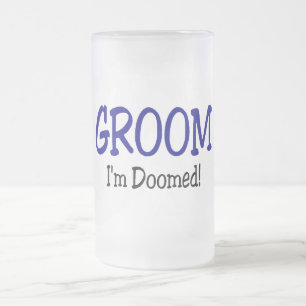 Taza De Cristal Esmerilado Groom Im Boda condenado