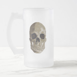 Taza De Cristal Esmerilado Grungy Skull Halloween