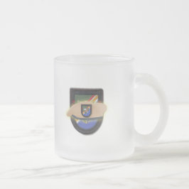 Taza De Cristal Esmerilado guardabosques aerotransportados por el ejército 75