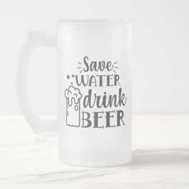 Taza De Cristal Esmerilado guardar cerveza de bebida de agua