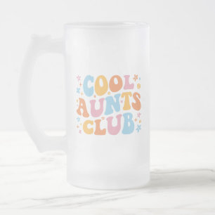 Taza De Cristal Esmerilado Guay Aunts Club III