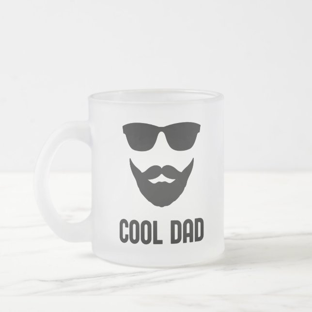Taza De Cristal Esmerilado Guay Dad Mejor DAD Ever regalo elegante de diversi (Izquierda)