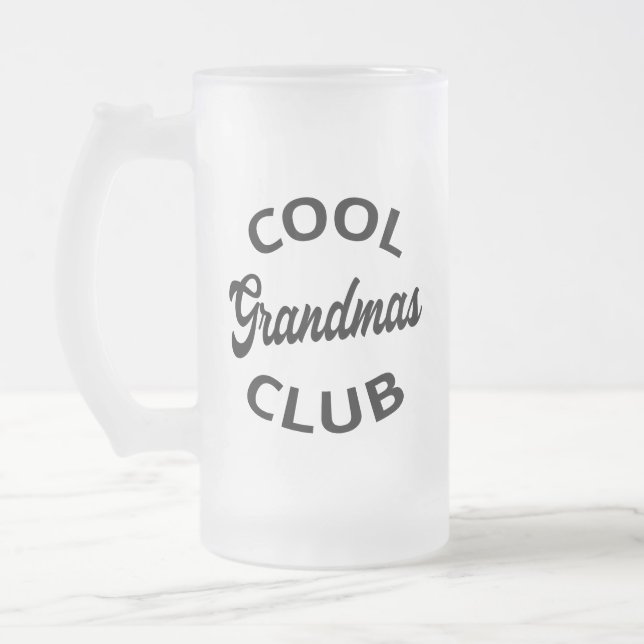Taza De Cristal Esmerilado Guay Grandmas Club I (Izquierda)