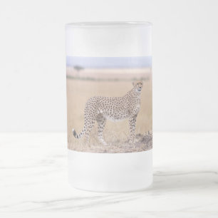 Taza De Cristal Esmerilado Guepardo