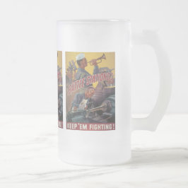 Taza De Cristal Esmerilado Guerra mundial de las estaciones de batalla 2