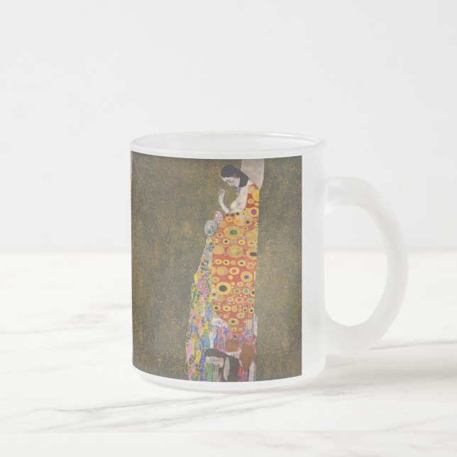 Taza De Cristal Esmerilado Gustav Klimt , “ Hope II ” (Derecha)