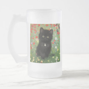 Taza De Cristal Esmerilado Gustav Klimt Kitten