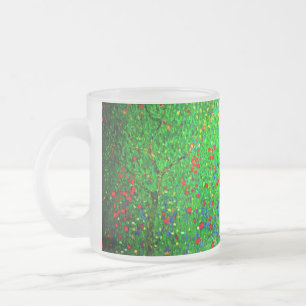 Taza De Cristal Esmerilado Gustav Klimt Poppy Field