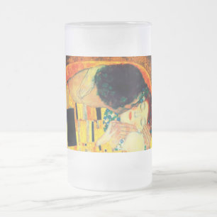 Taza De Cristal Esmerilado Gustav Klimt The Kiss