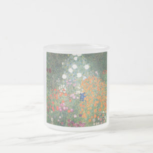Taza De Cristal Esmerilado Gustavo Klimt Blumengarten