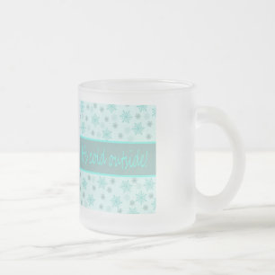 Taza De Cristal Esmerilado Hace frío afuera