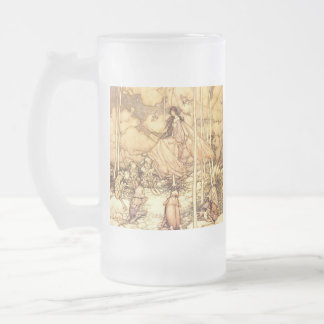 Taza De Cristal Esmerilado Hada Arthur Rackham