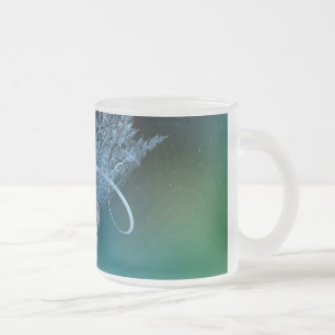 Taza De Cristal Esmerilado Hada de Invierno