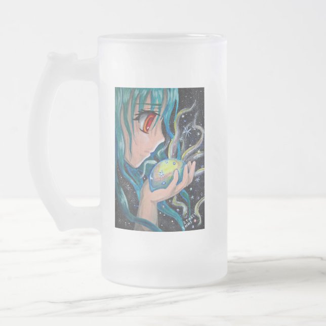 Taza De Cristal Esmerilado Hada del animado (Izquierda)