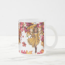 Taza De Cristal Esmerilado Hadas del Clan Maple – Escena Forestal de Tapiz de