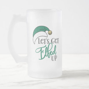 Taza De Cristal Esmerilado Hagamos que los mayores se harten   Pun para beber
