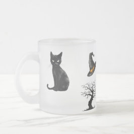 Taza De Cristal Esmerilado Halloween con el verdadero crimen