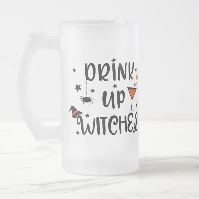 Taza De Cristal Esmerilado Halloween de Bebe Up Witness (Izquierda)