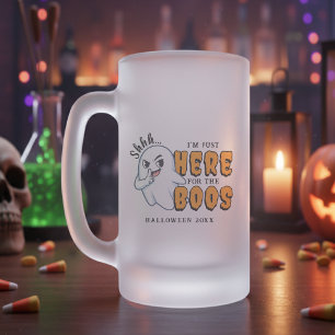Taza De Cristal Esmerilado Halloween es un divertido juego de palabras para l