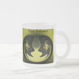 Taza De Cristal Esmerilado Halloween Resumen Glass Mug Variety Set