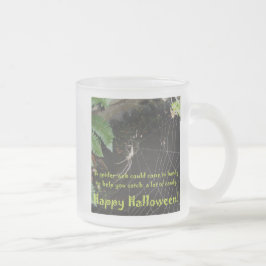 Taza De Cristal Esmerilado Halloween Spider Glass Mug Variety Set