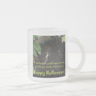 Taza De Cristal Esmerilado Halloween Spider Glass Mug Variety Set