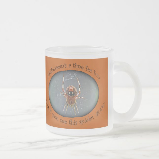 Taza De Cristal Esmerilado Halloween Spider Glass Mug Variety Set (Derecha)