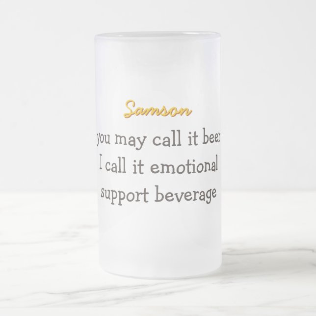 Taza De Cristal Esmerilado Happy Face Beer Stein (Centro)