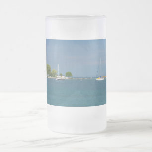 Taza De Cristal Esmerilado Harbour Mackinac Island Frost Mug