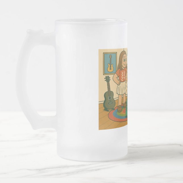 Taza De Cristal Esmerilado He has cool guitars (Izquierda)