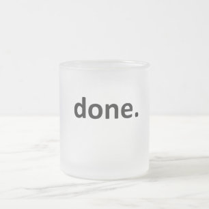Taza De Cristal Esmerilado Hecho